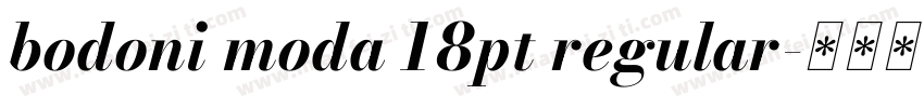 bodoni moda 18pt regular字体转换